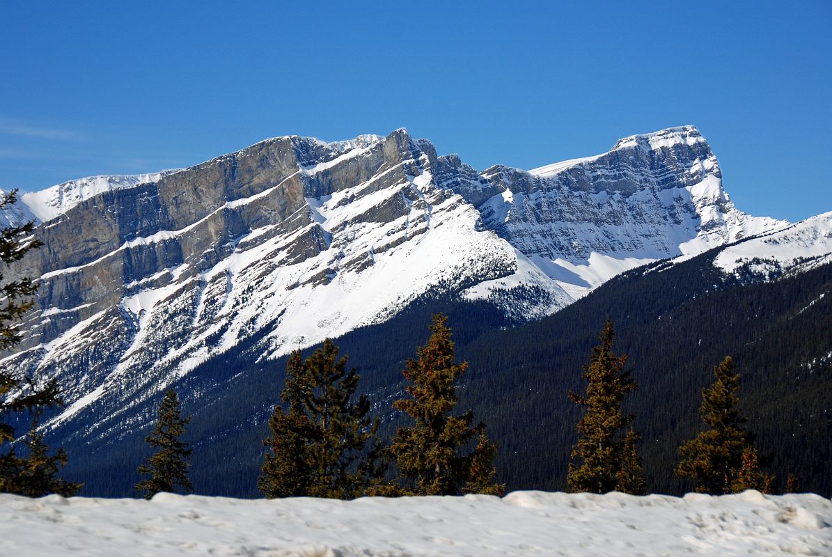 19 BowCrow Peak From Near Hector Lake On Icefields Parkway